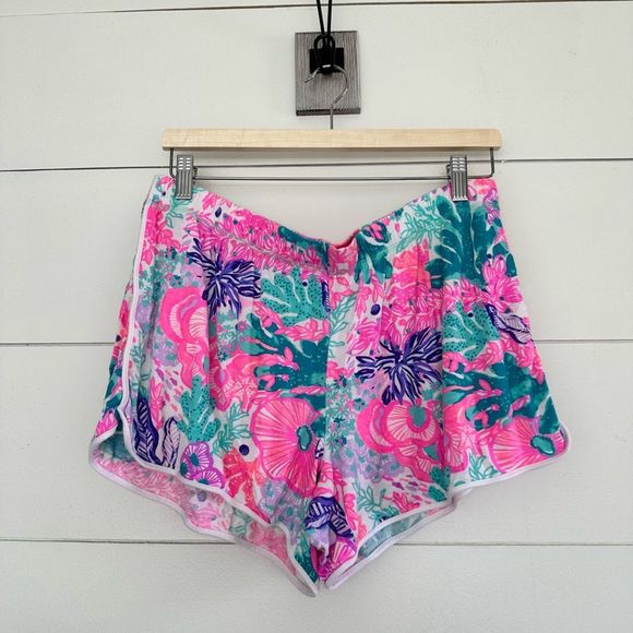 Lilly Pulitzer Seaside Carnivale Pajama Tank Short Set Size Large - Picture 7 of 12